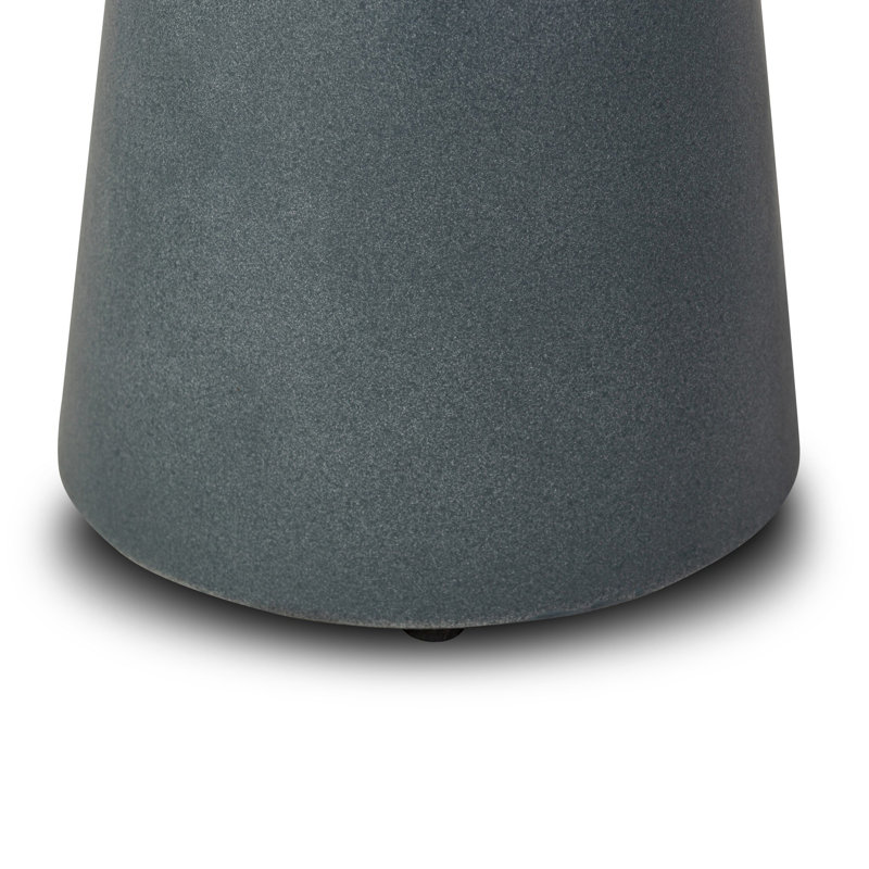 Rochel End Table-Smooth Slate Concrete