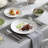 16-Piece Round Bone China Dinnerware Set with Gold Rim for 4, Classic Plates & Soup Bowls, Formal Dining & Gifts