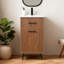 18" Modern Mini Free-standing Single Bathroom Vanity With Ceramic Top For Small Space