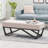 Contemporary With Waffled Stitch Cover And Geometric Leg Frame Modern Button- Padding Stylish Legs
