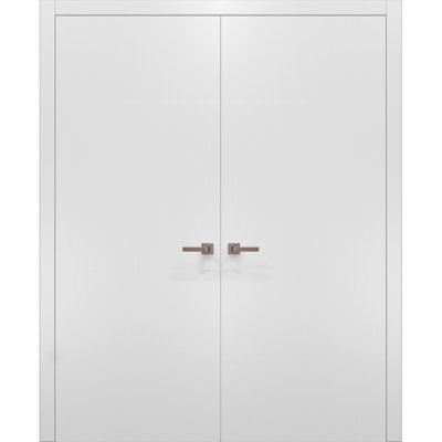 Planum Flush Solid Wood Standard White Doors