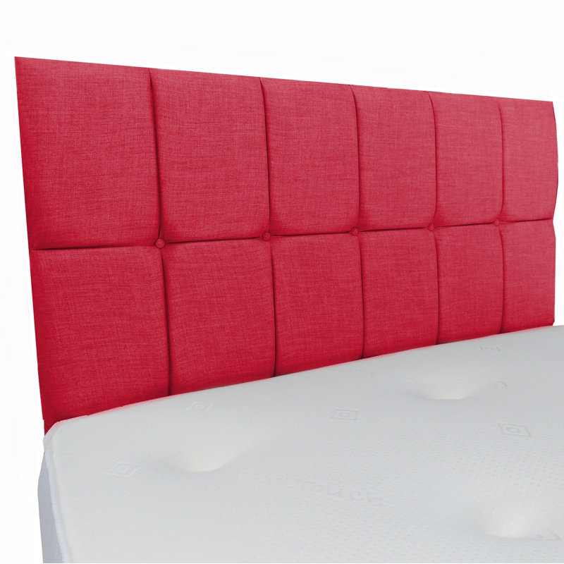 Gentner Upholstered Headboard, Red, Small Double (4')