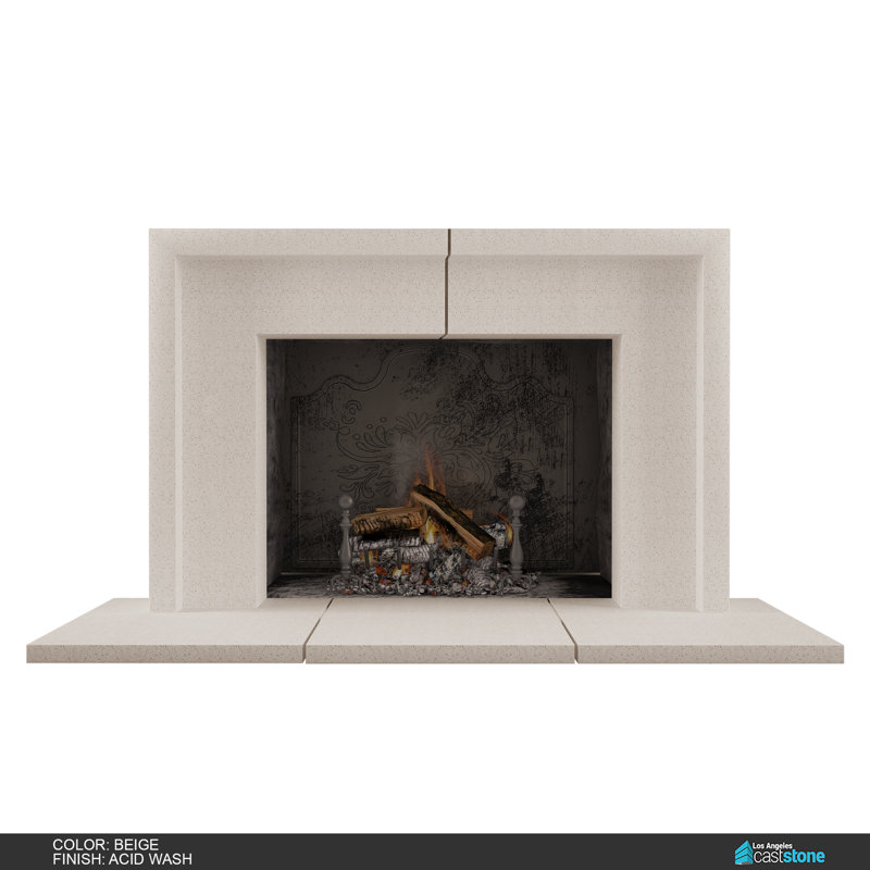 Sevana Fireplace Surround, Acid Wash beige