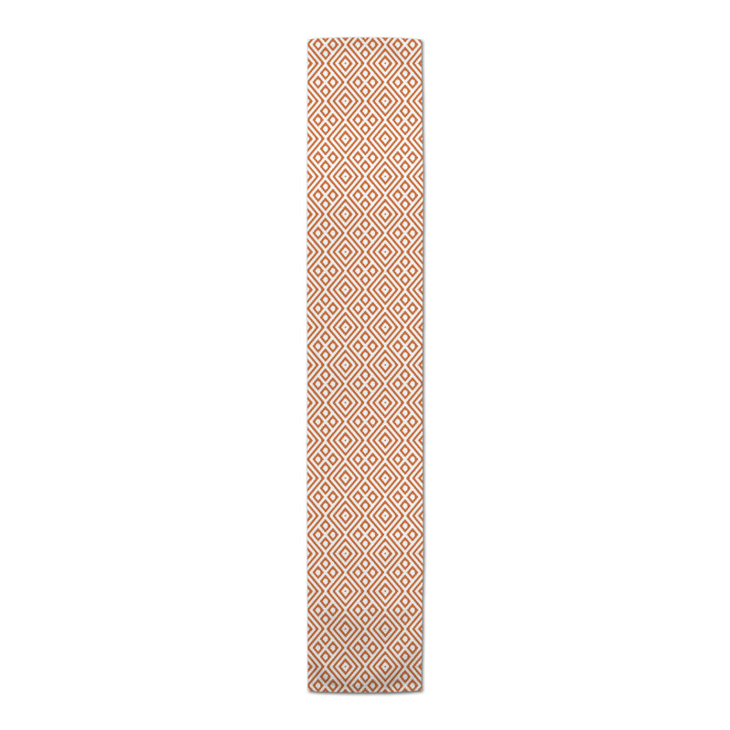 Chemin de table Brysa, P 16 po x L 72 po, Orange