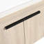 Meuble-lavabo moderne de 24 po. Chêne blanc mural avec lavabo en céramique. Porte à fermeture en douceur et rangement intérieur généreux. Lavabo en chêne. Armoires de rangement abondantes.