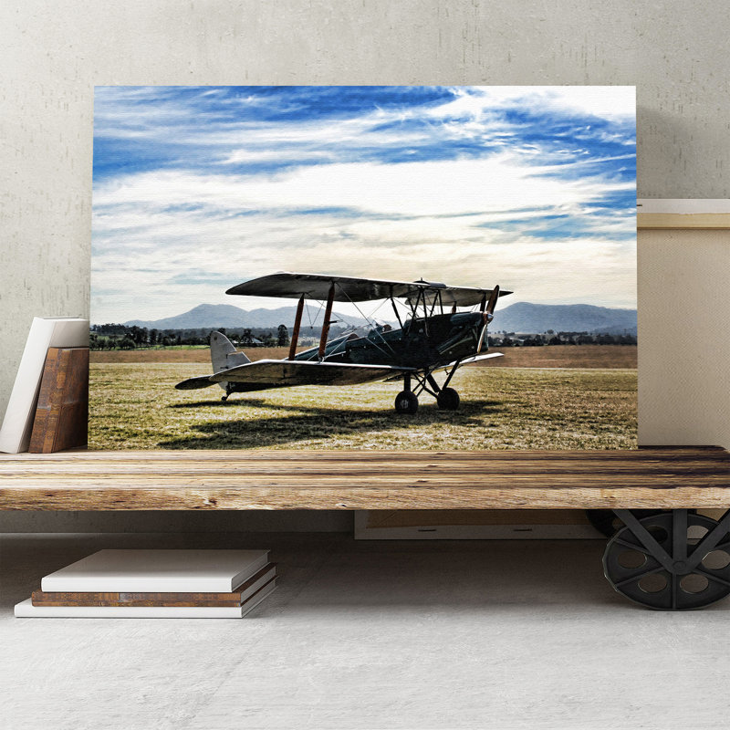 Plane Aircraft Wrapped Canvas Print, 50cm H x 76cm W