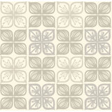 Tiled Florals 33' L x 20.5" W Wallpaper Roll