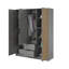 Pacursa 3 Door Manufactured Wood Wardrobe-1255255022