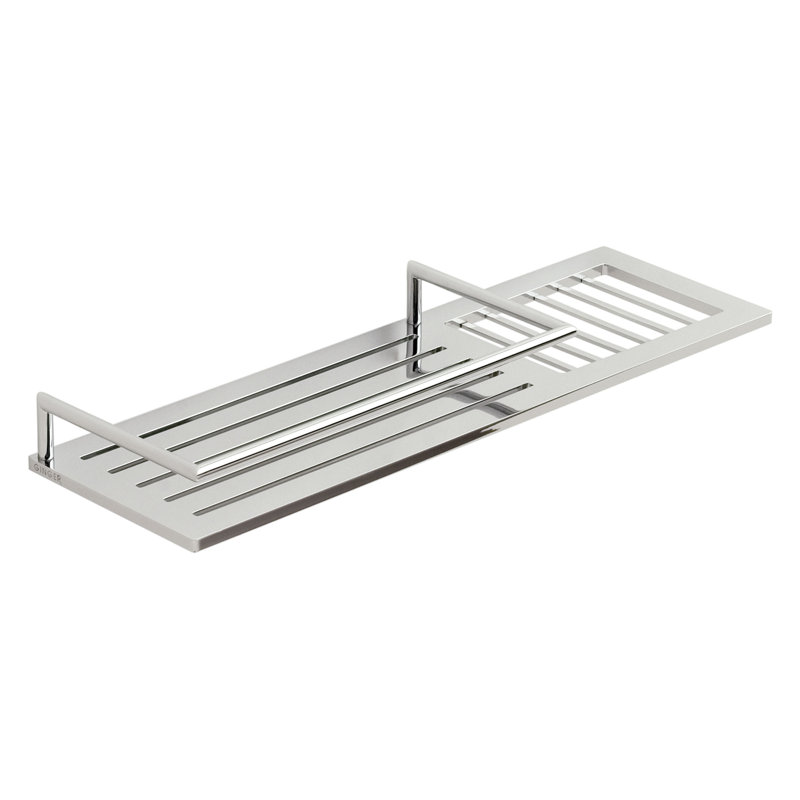 Surface 14" Combination Shower Shelf, Polished Chrome
