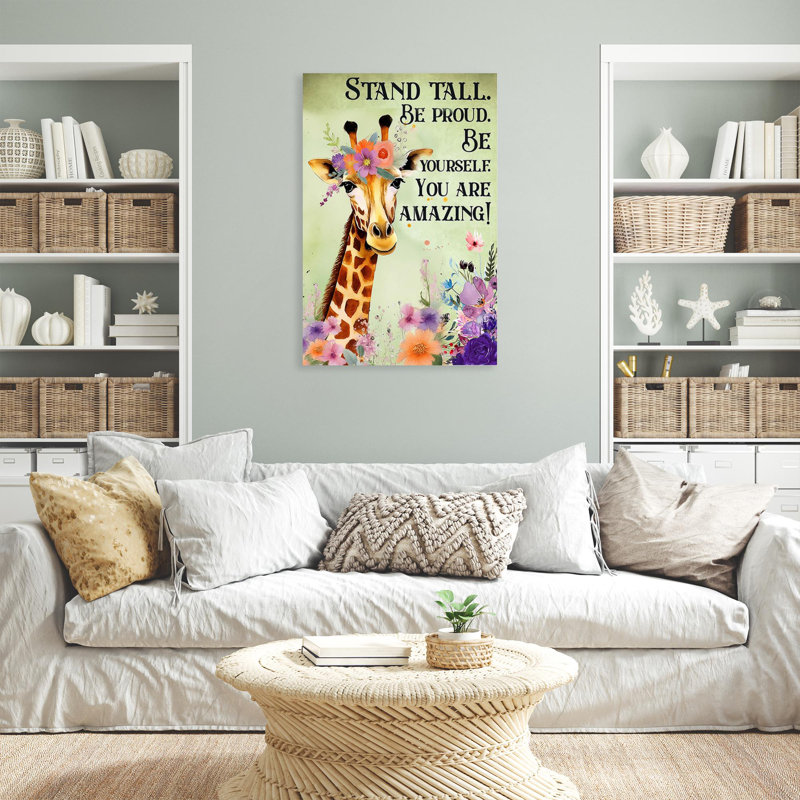Kymarley " Giraffe You Are Amazing 2 ", H 36 po x l 24 po x P 1,25 po
