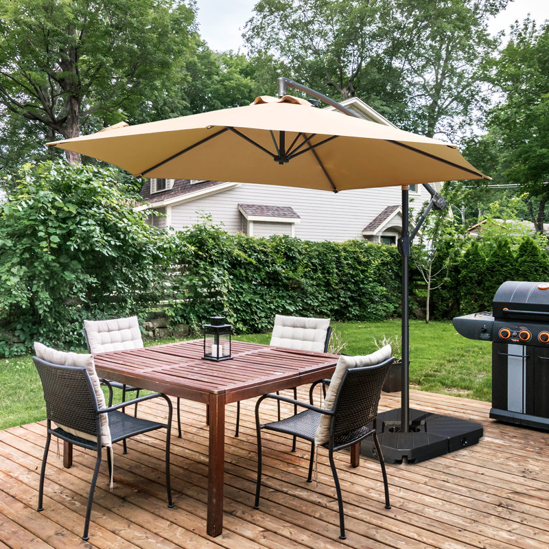 Harper-Rae 190LBS 4PCS Heavy-Duty Cantilever Offset Patio Umbrella Base Square Base Plate Set