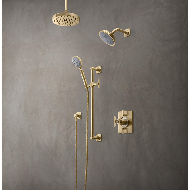8" Self-Cleaning Showerhead 1.8 GPM, Burnished Brass, 1.8 GPM