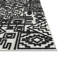 Tapis en chenille ivoire et noir Mercana 5X8