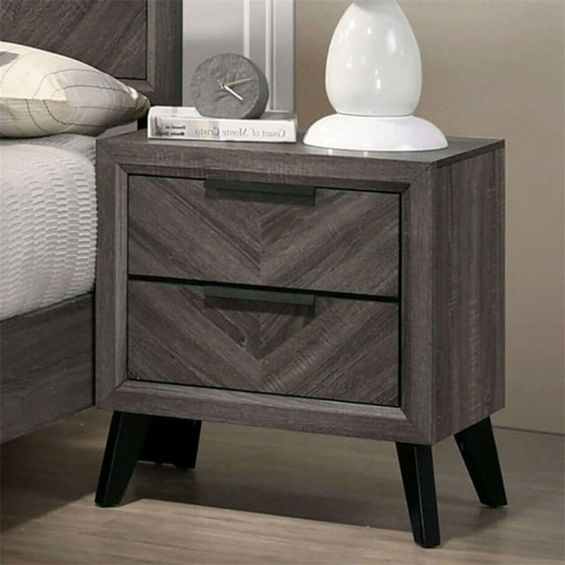 Table de chevet en bois massif 1Pc