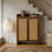 42.5" Tall Rattan Shoe Cabinet with Doors-390299435