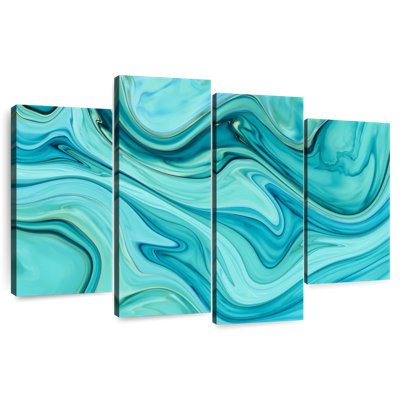 Turquoise abstrait