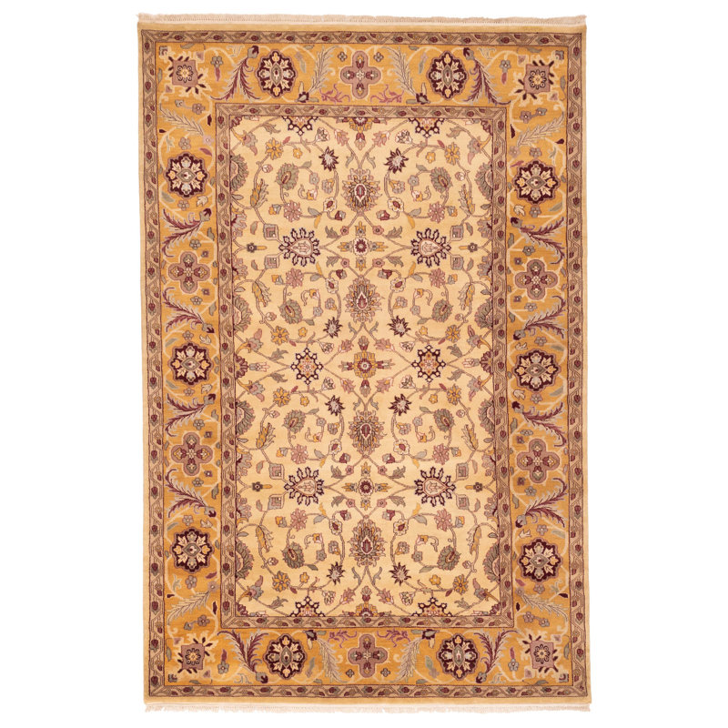 Tapis beige Finest Agra Jaipur 6 pi 0 po x 9 pi 3 po