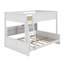 Full XL Over Queen Bunk Bed With Storage Cabinets And USB-1021410718