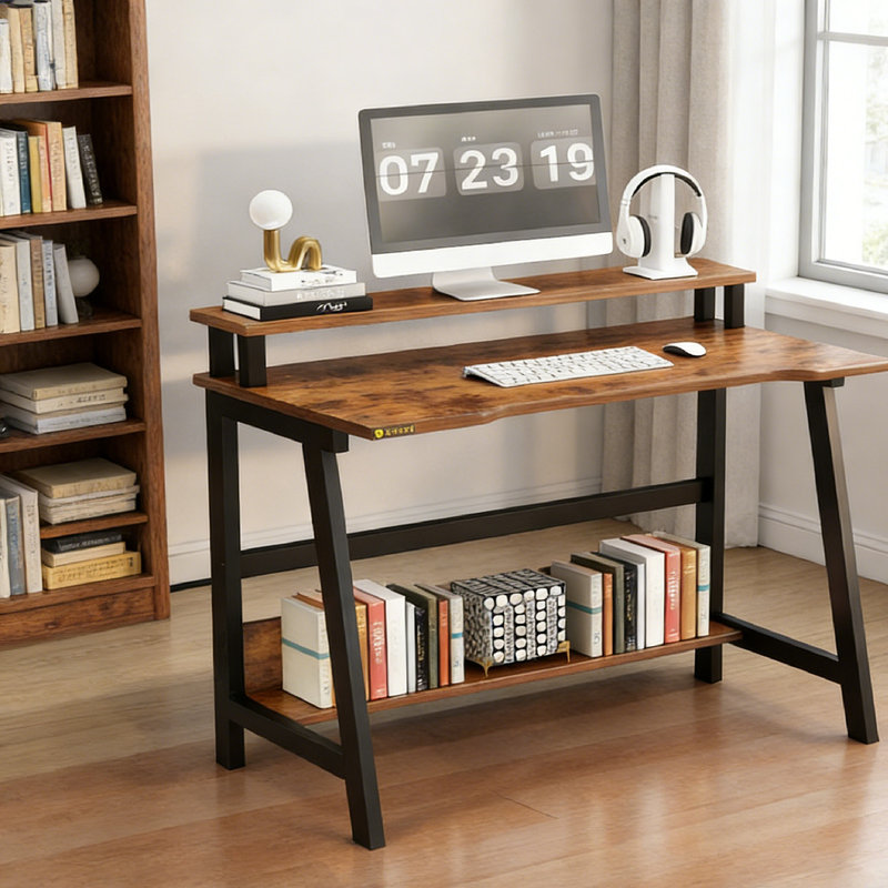 Metal Base Computer Desk