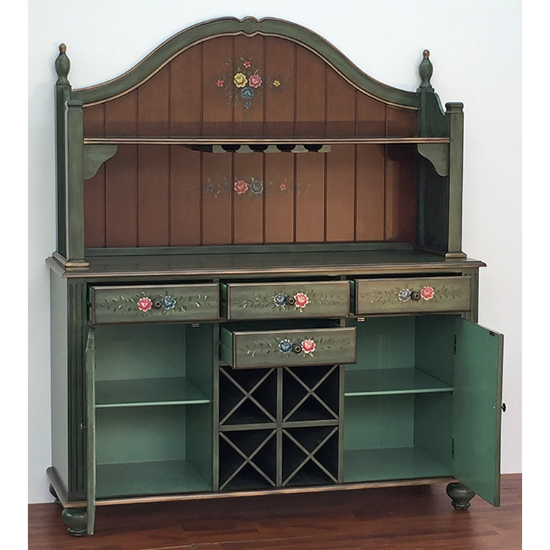 Retro Multifunctional Solid Wood Sideboard