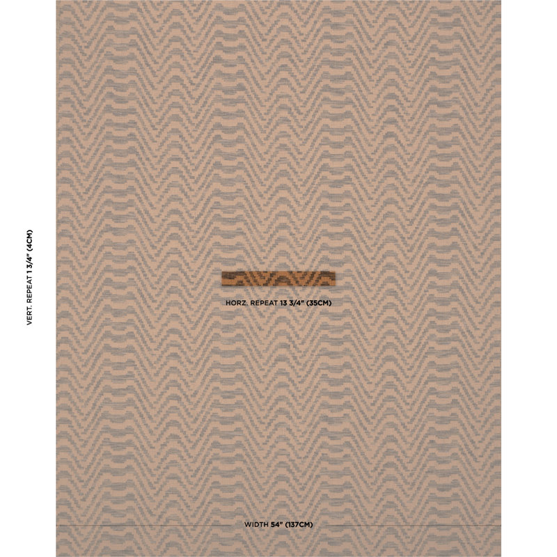 Tissu à chevrons étagés, Brun