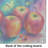 Colorful Apples Glass Cutting Board Large