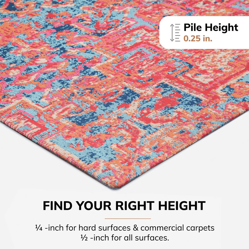 Merida Straight Rectangular Chair Mat, 0.5" H x 40" W x 54" D
