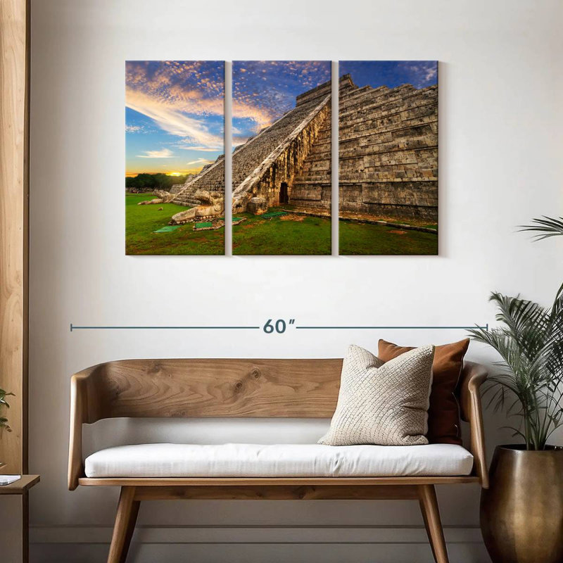 Adella Kukulcan Step Pyramid, 28" H x 45" W