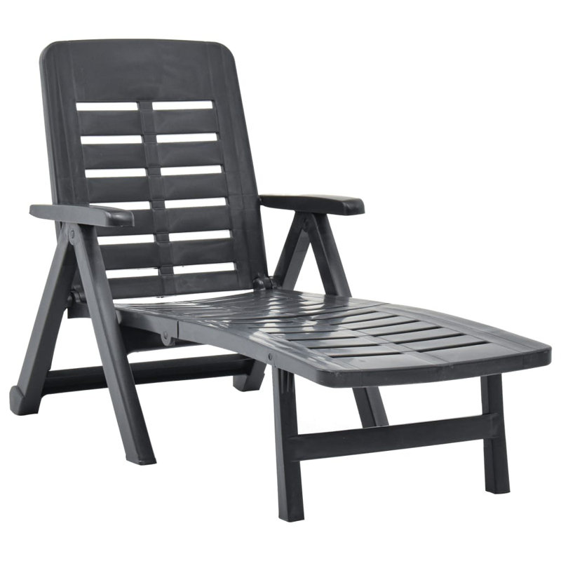 Ferber 189cm Long Reclining Single Chaise, Anthracite