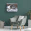 Art mural sur toile tendue - art mural «Crossing Cabin Run» par Jerry pour décor de salon, de chambre à coucher ou de bureau - 35 x 47