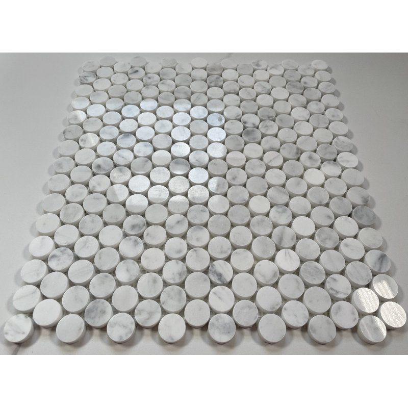 Carreau de mosaïque rond 11 po x 12 po