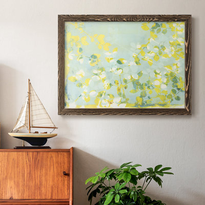 Lumière verte encadrée sur toile