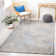 Abhay Hand Woven Jute/Chindi Geometric Rug in Blue/Gray