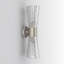 Éclairage pour salle de bain à 2 lumières en fer et nickel H 16,75 po Gilmer Gilmer-1439391047