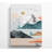Abstract Snow Mountains - No Frame Print on Canvas-2025016067