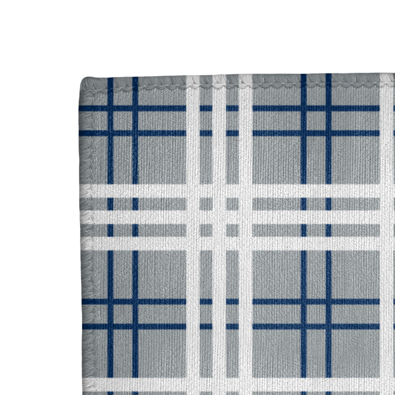 Tapis à carreaux gris, Tapis de couloir 2 pi 6 po x 8 pi