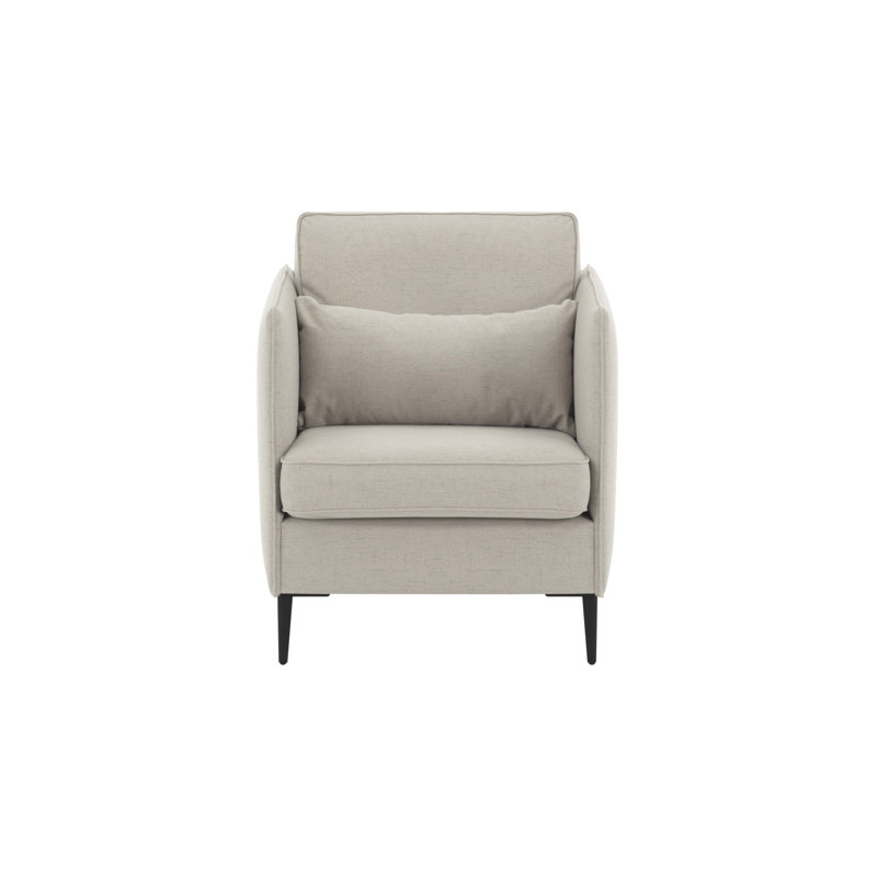 Upholstered Armchair, Beige