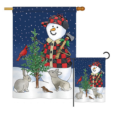 Double Sided Polyester Animal Flag Set
