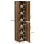Armoire de rangement 75 po avec 2 portes et 6 tablettes-1250241569