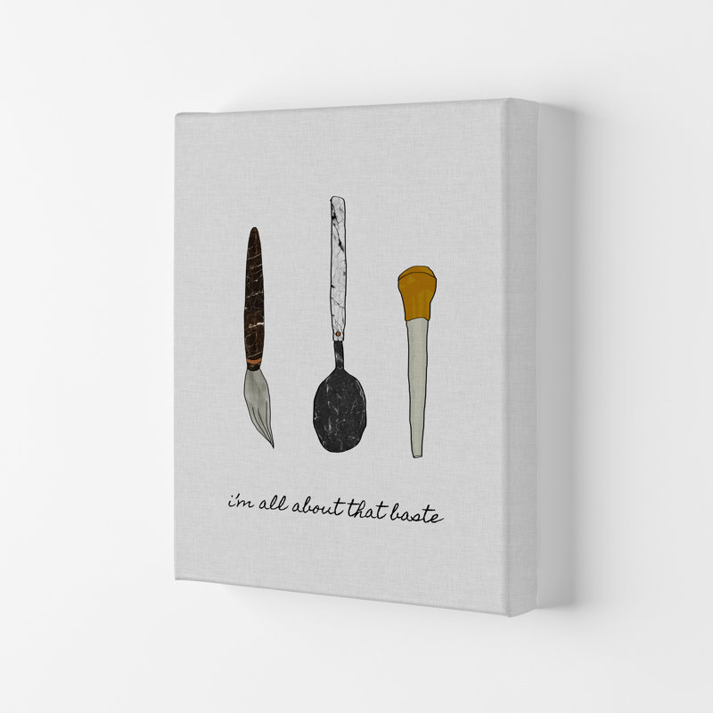 I'm All About The Baste - Print, Wrapped Canvas, 29.7cm H x 21cm W x 4cm D