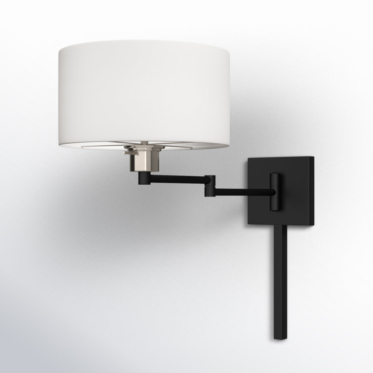 Kevyn Single Light Steel Dimmable Swing Arm Sconce