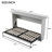 Gray Twin Folding Cabinet Bed - Stable, Space Optimizing Maximizing