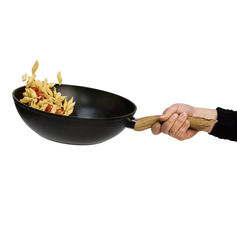 Excelsa Sakura Aluminum Wok with Lid
