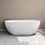 Baignoire de trempage autoportante en résine 63 po x 29,5 po-108772686