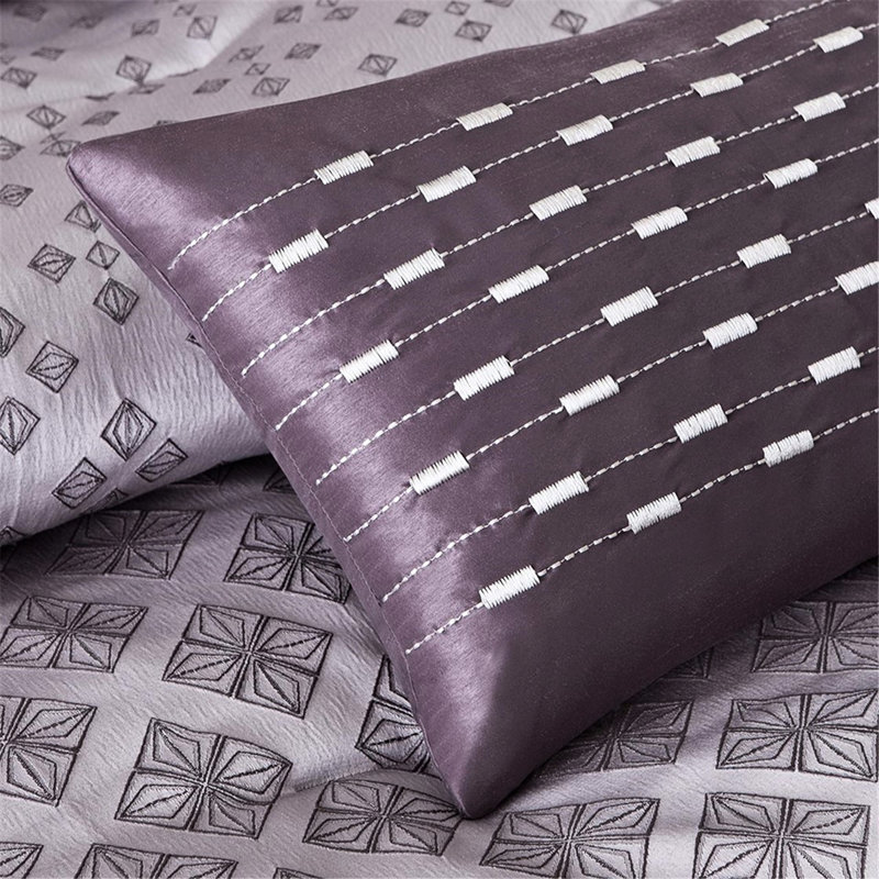 Comforter, Style, Cozy And Relaxing Luxury Bedding, Purple, Queen Comforter + 6 Additional Pieces