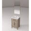 18,16 po D Meuble-lavabo en chêne gris avec comptoirs en acrylique et miroir