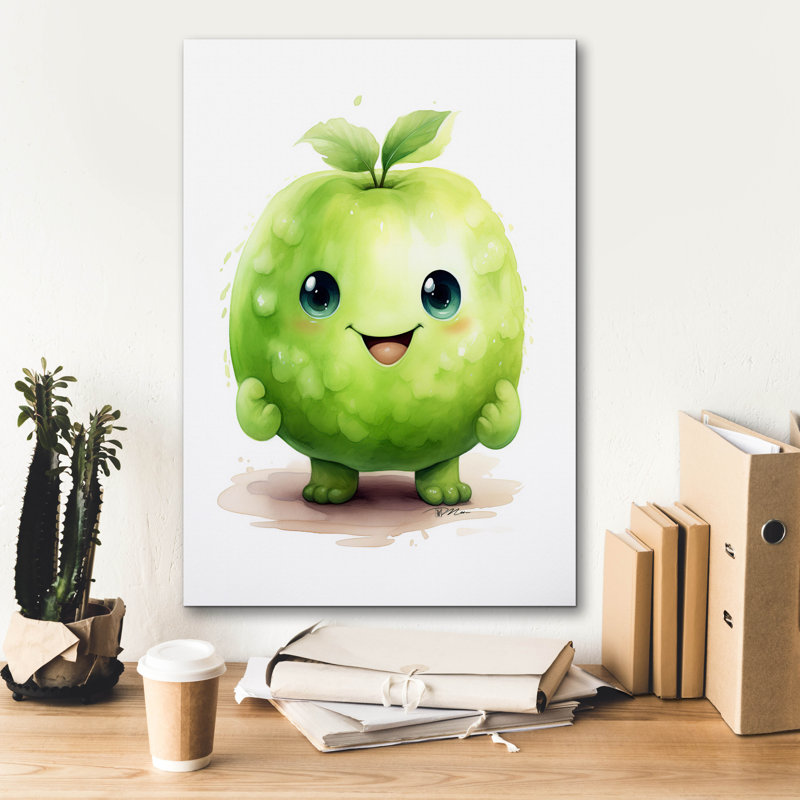 «Cut Fruit Monster 2» par Momart, art mural sur toile, 12 po x 16 po, H 26 po x l 18 po x P 0,75 po