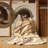 Machine Washable Parnika Ancient Philosopher Bust Classic Damask Rug in Beige – Beige Binding-1869814110