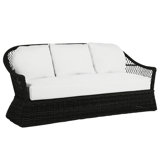Soho 81.75" Wide Outdoor Wicker Patio Sofa with Cushions