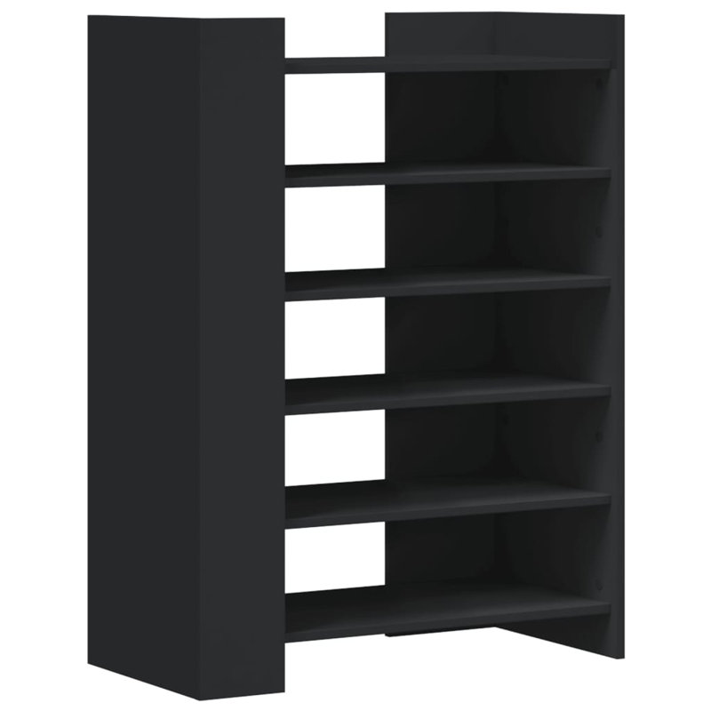 10 Pair Shoe Storage Cabinet, Black